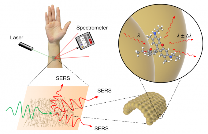 Sensor químico de Develop Golden Ultra-Thin del investigador.