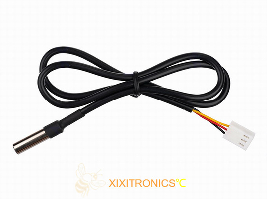 Sensor de temperatura recto de la punta de prueba DS18B20 para el vehículo de la estación base de la comunicación del invernadero