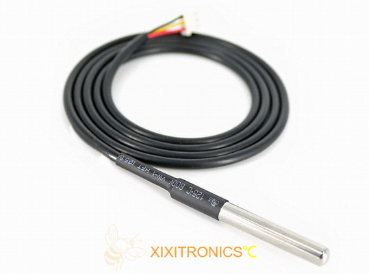OD6.0mm Sensor de temperatura digital de salida DS18B20 para el vehículo de la serie MFT-4401