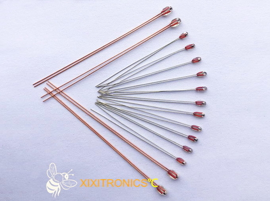 Serie cubierta de cristal radial de Chip Thermistors MF57 con el contorno de cabeza 1.6m m y 2.3m m