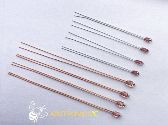 Chip Thermistors cubierto de cristal radial para la serie de AIRMATIC MF57 con el contorno de cabeza 1.6m m y 2.3m m