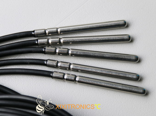 Serie del sensor PT-RTD de la IDT del platino de la temperatura del cable PT1000 del silicón