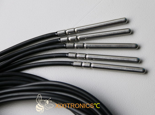 Serie del sensor PT-RTD de la IDT del platino de la temperatura del cable PT1000 del silicón