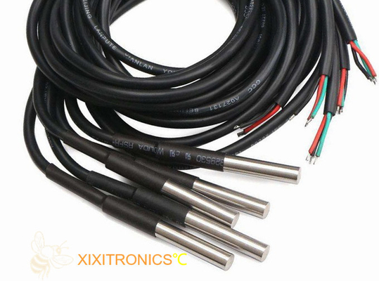 OD6.0mm Sensor de temperatura digital de salida DS18B20 para el vehículo de la serie MFT-4401